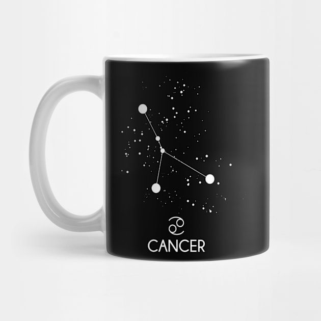 Cancer Constellation Zodiac Symbol by Wolfek246